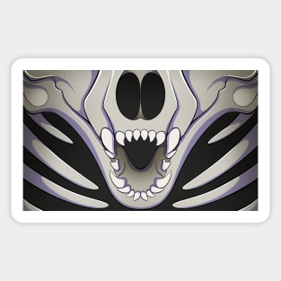 Dog Skull Halloween Sticker